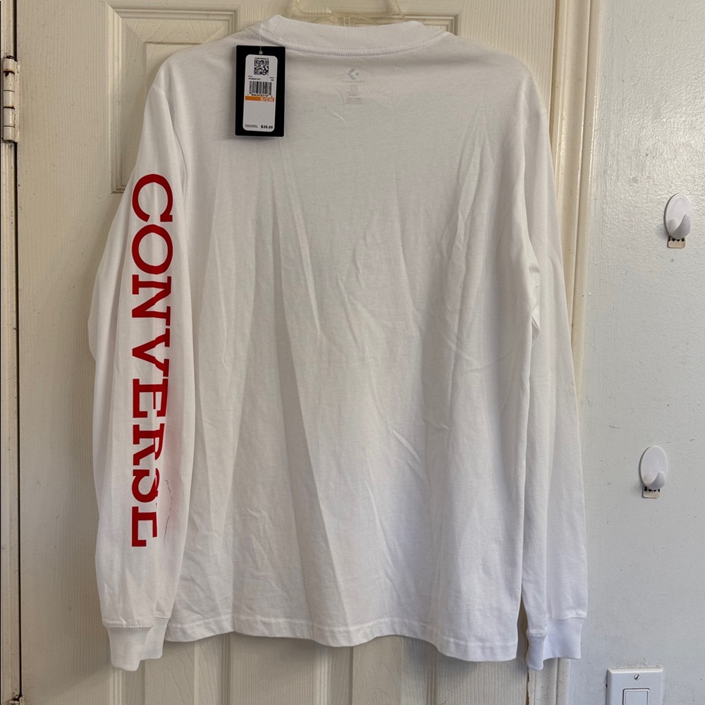 Converse Men's Long-sleeved Tee Shirt Top - Picture 3 of 9